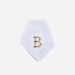 Hand-Embroidered Bamboo Monogrammed Napkin