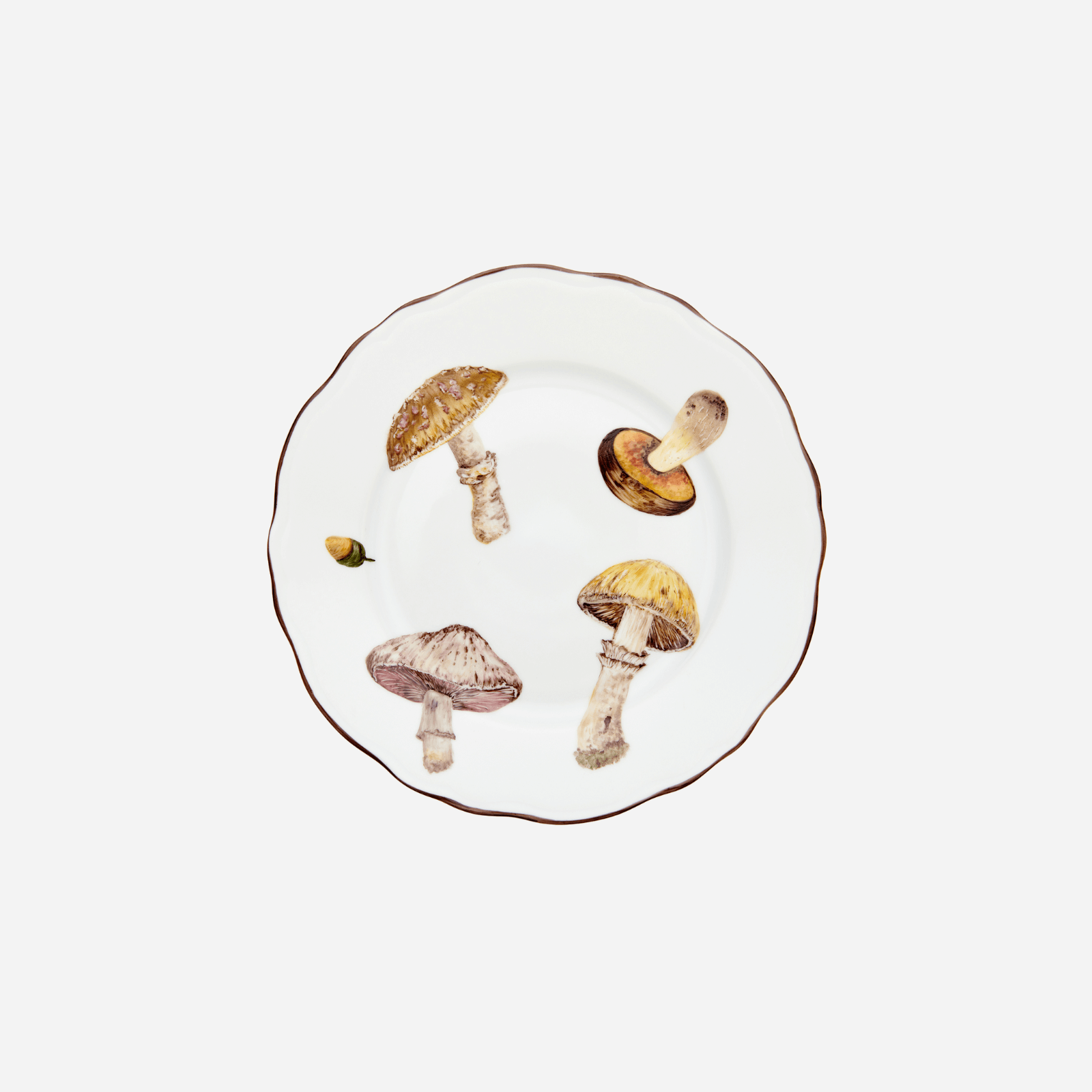 Mushrooms Dessert Plate