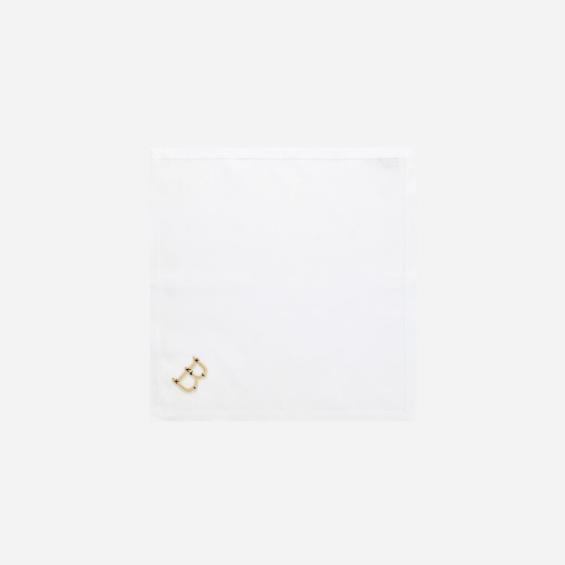 Hand-Embroidered Bamboo Monogrammed Napkin