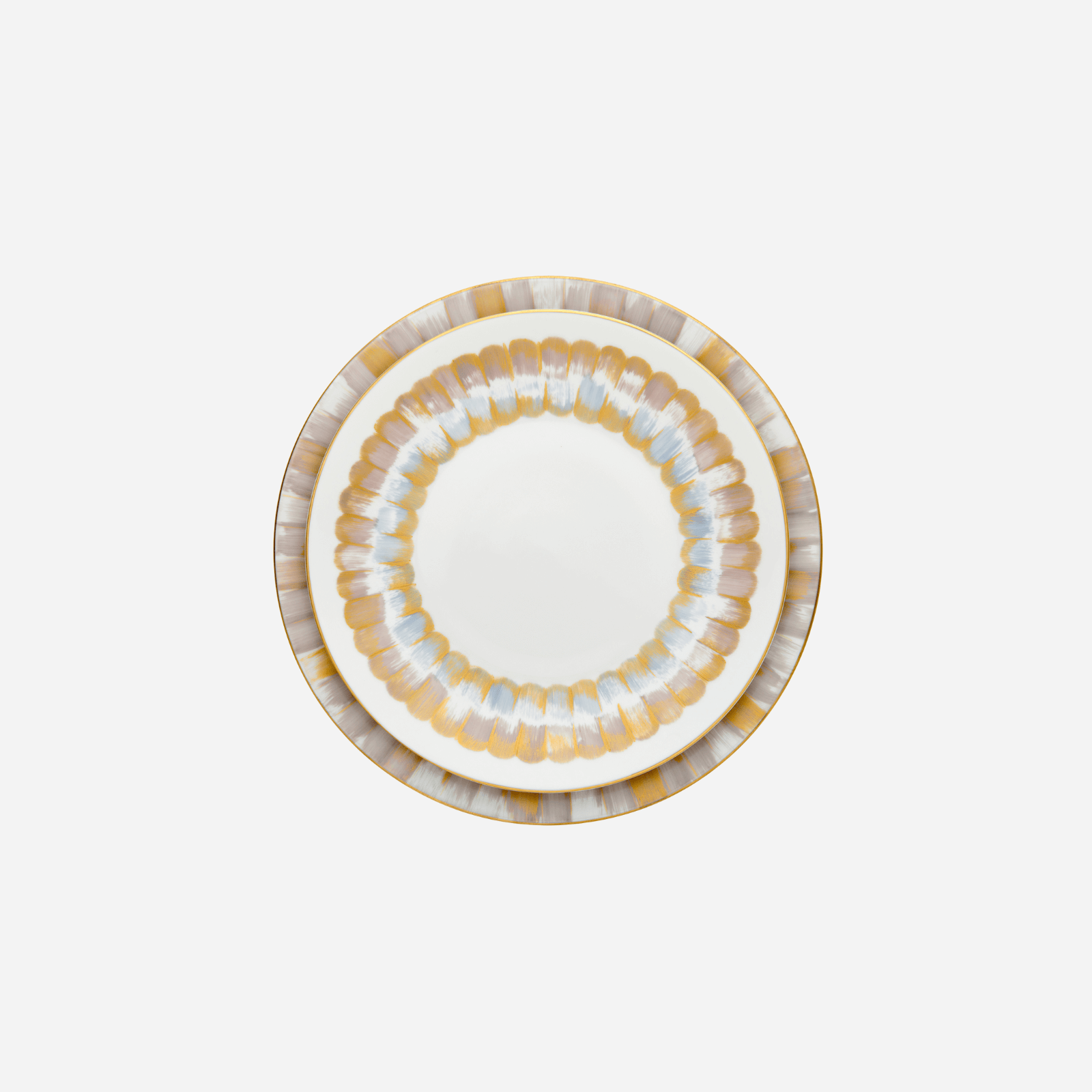 Parure Dinner Plate Blush & Aqua