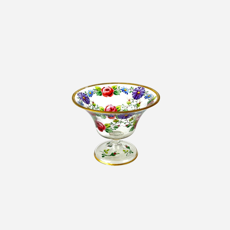 Antiques & Vintage An Antique Bohemian Enamelled & Gilt Dessert Coupe - Set of 4