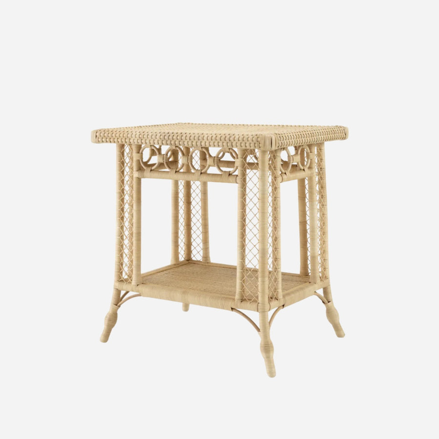 Antiques & Vintage A Vintage Rattan Side Table