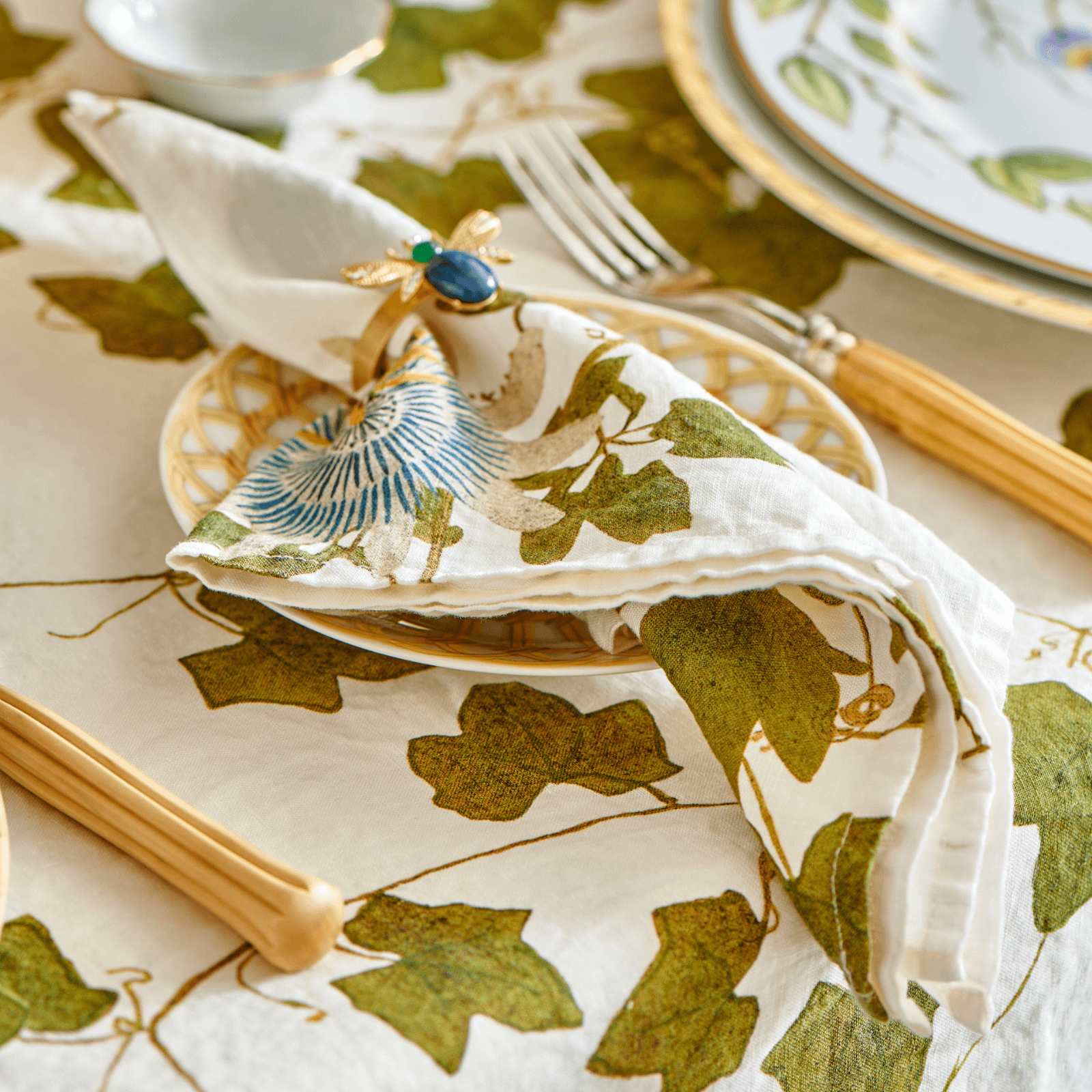 Ivy Herbarium Linen Napkin