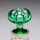 An Antique Green Claret Pumpkin Carafe