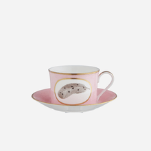 Load image into Gallery viewer, Egg &amp; Feather Teacup &amp; Saucer Large

