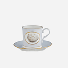 Egg & Feather Mug with Saucer