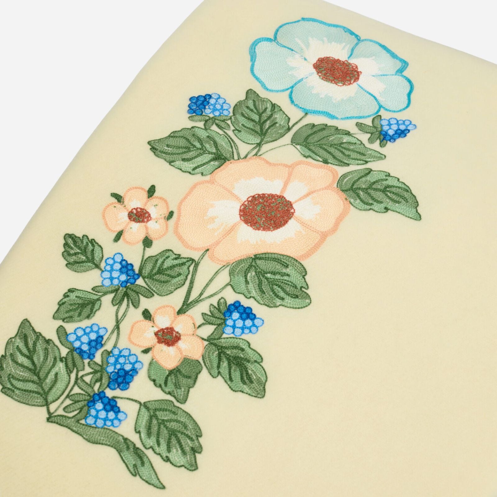 Flowers & Blackberries Wool Throw