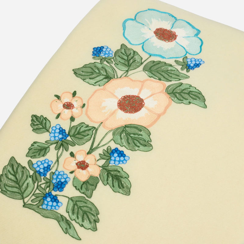 Flowers & Blackberries Wool Throw