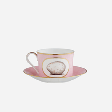 Load image into Gallery viewer, Egg &amp; Feather Teacup &amp; Saucer Large
