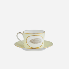 Load image into Gallery viewer, Egg &amp; Feather Teacup &amp; Saucer Large
