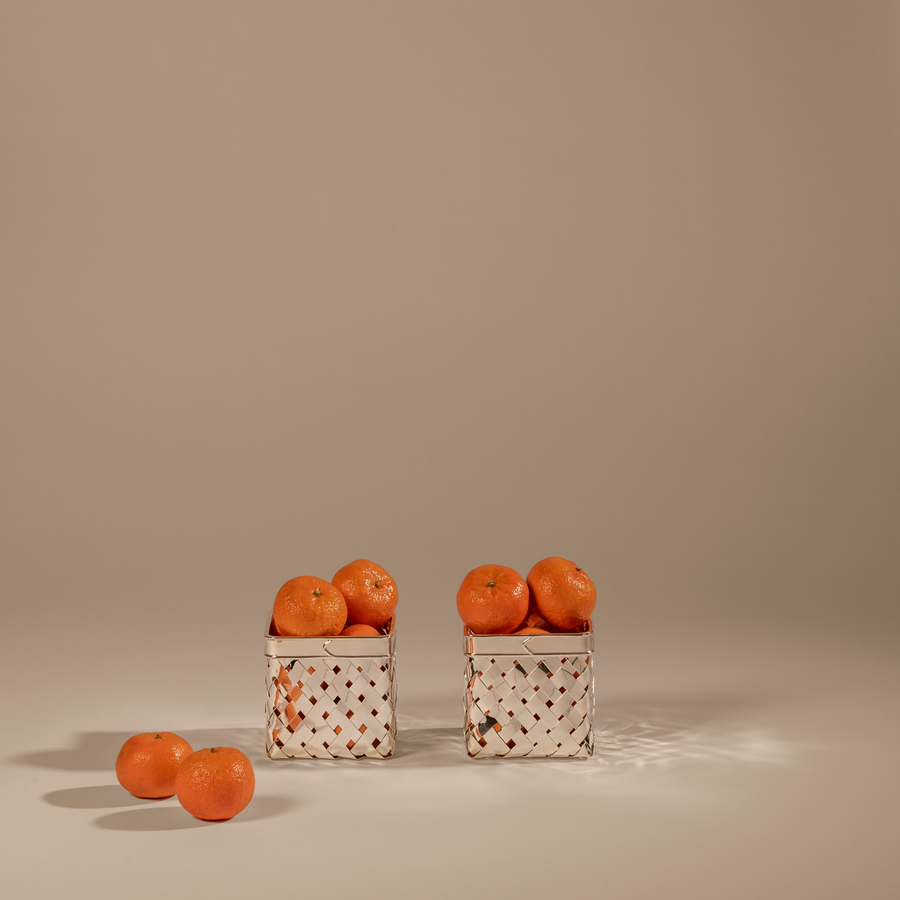 Alberto Pinto Tissé Square Basket - Small