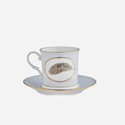 Egg & Feather Mug with Saucer