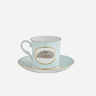 Egg & Feather Mug with Saucer