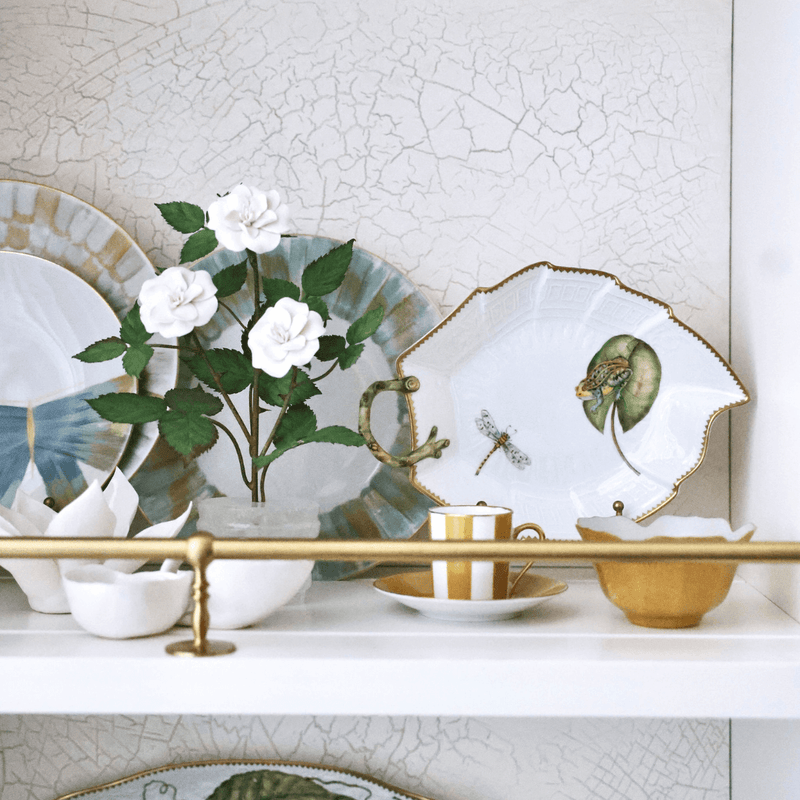 Water Lillies Leaf Dish