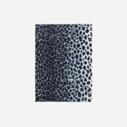 Leopard Blue Linen Sateen Napkins - Set of 4