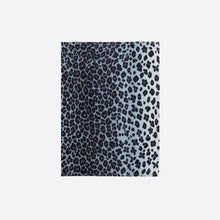 Leopard Blue Linen Sateen Napkins - Set of 4