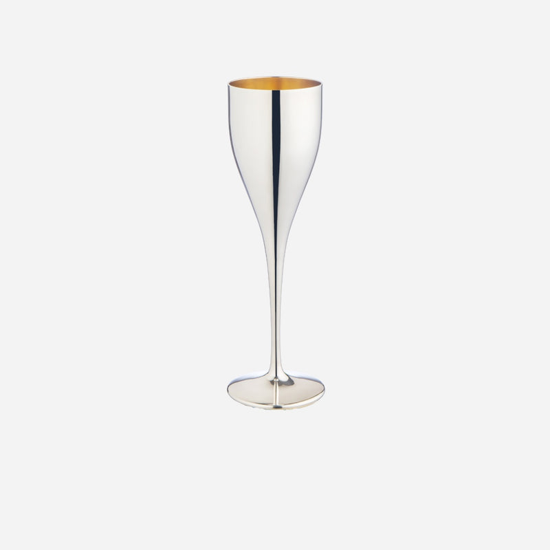Silver and Gold Champagne Flute