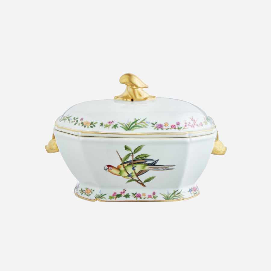 de Gournay Flora Britannica Large Octagonal Tureen