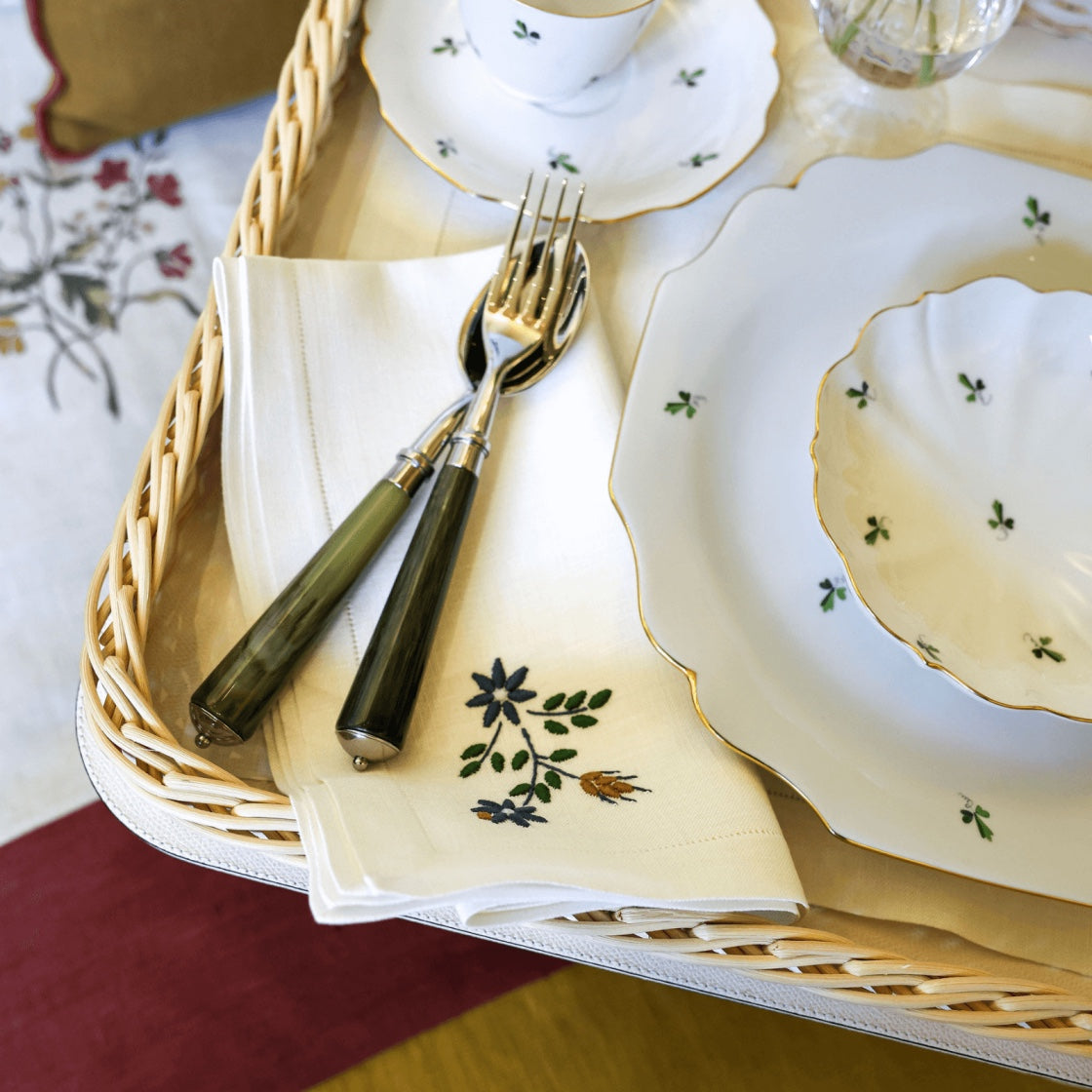 Julia Green Marble 4-Piece Cutlery Set