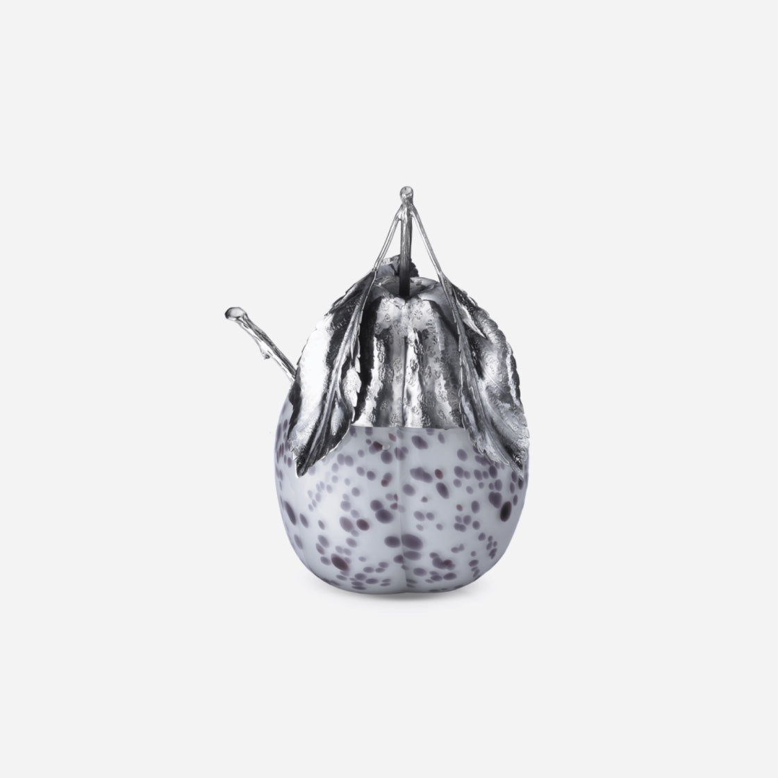 Murano Glass Spotted Plum Jam Jar