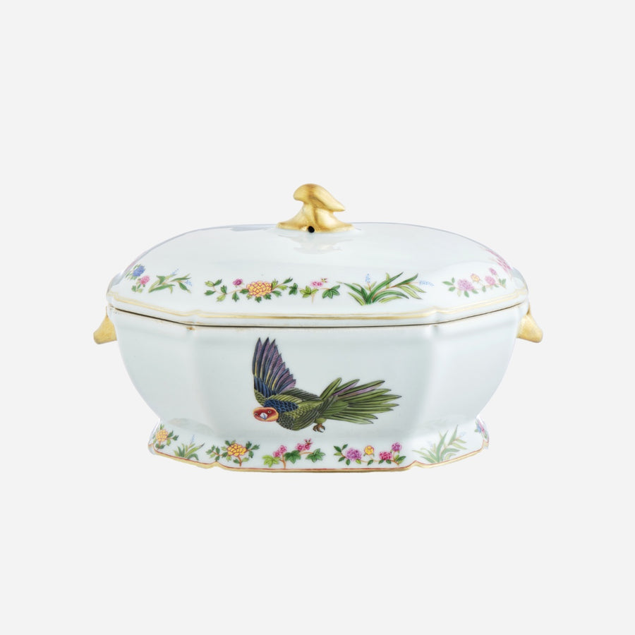 de Gournay Flora Britannica Medium Octagonal Tureen