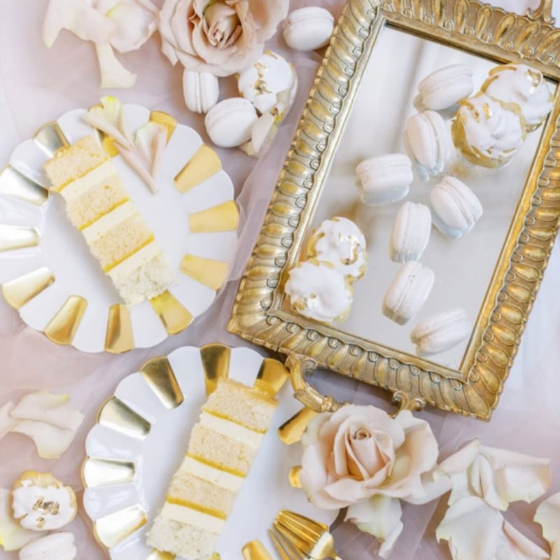 Melon Starter Plate White Gold