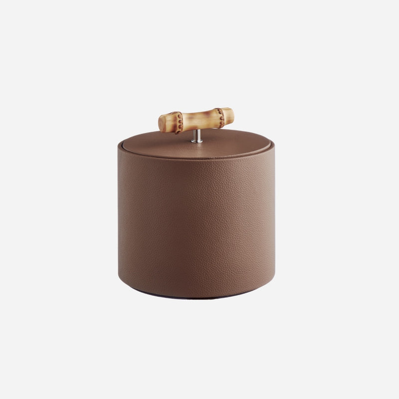 Bamboo Root Cylindrical Box - Tall