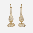 A Pair of Murano Glass Lamps