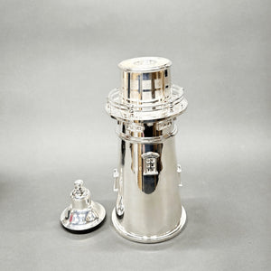 A Vintage Silver-Plated Lighthouse Cocktail Shaker