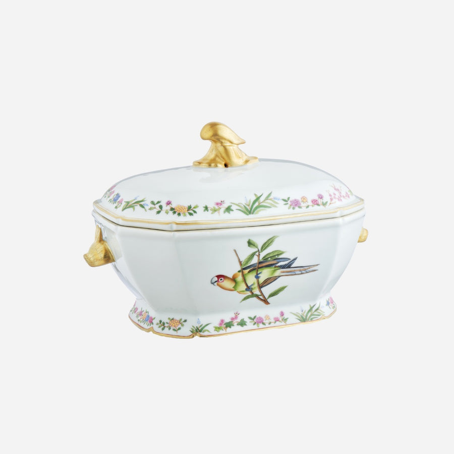 de Gournay Flora Britannica Large Octagonal Tureen