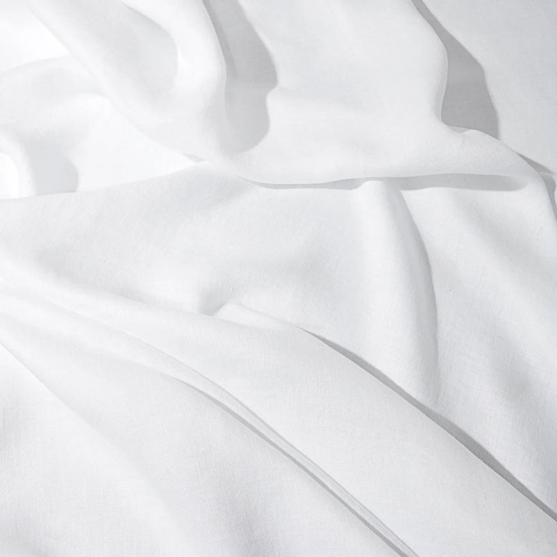 White Linen Sateen Tablecloth