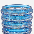 A Vintage Val Saint-Lambert Blue Crystal Vase