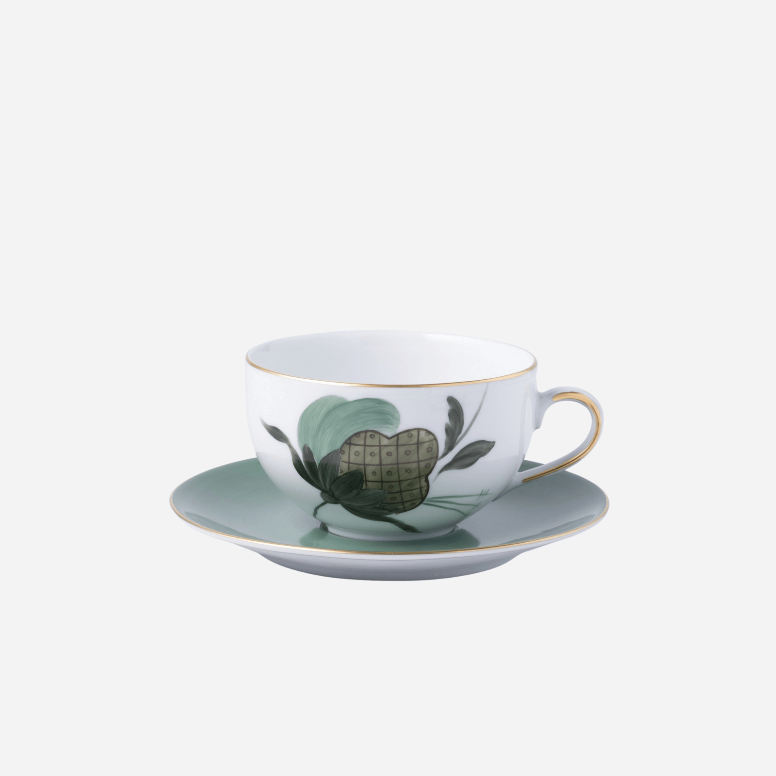 Jardins d’Udaipur Teacup & Saucer - Set of 4