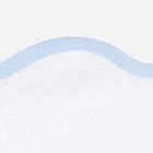 Set of Four Ice Blue Scallop Placemats
