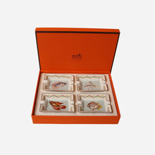 A Vintage Hermès Set of 4 Fish Ashtrays