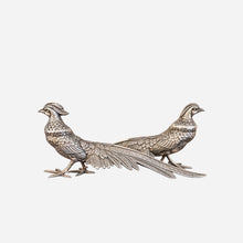 A Vintage Pair of Sterling Silver Pheasants Large