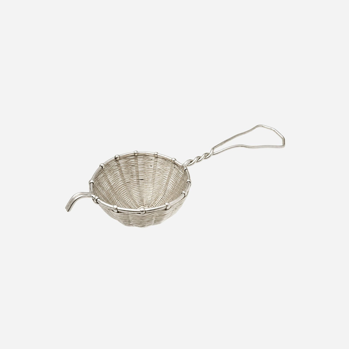 A Vintage Silver-Plated Tea Strainer