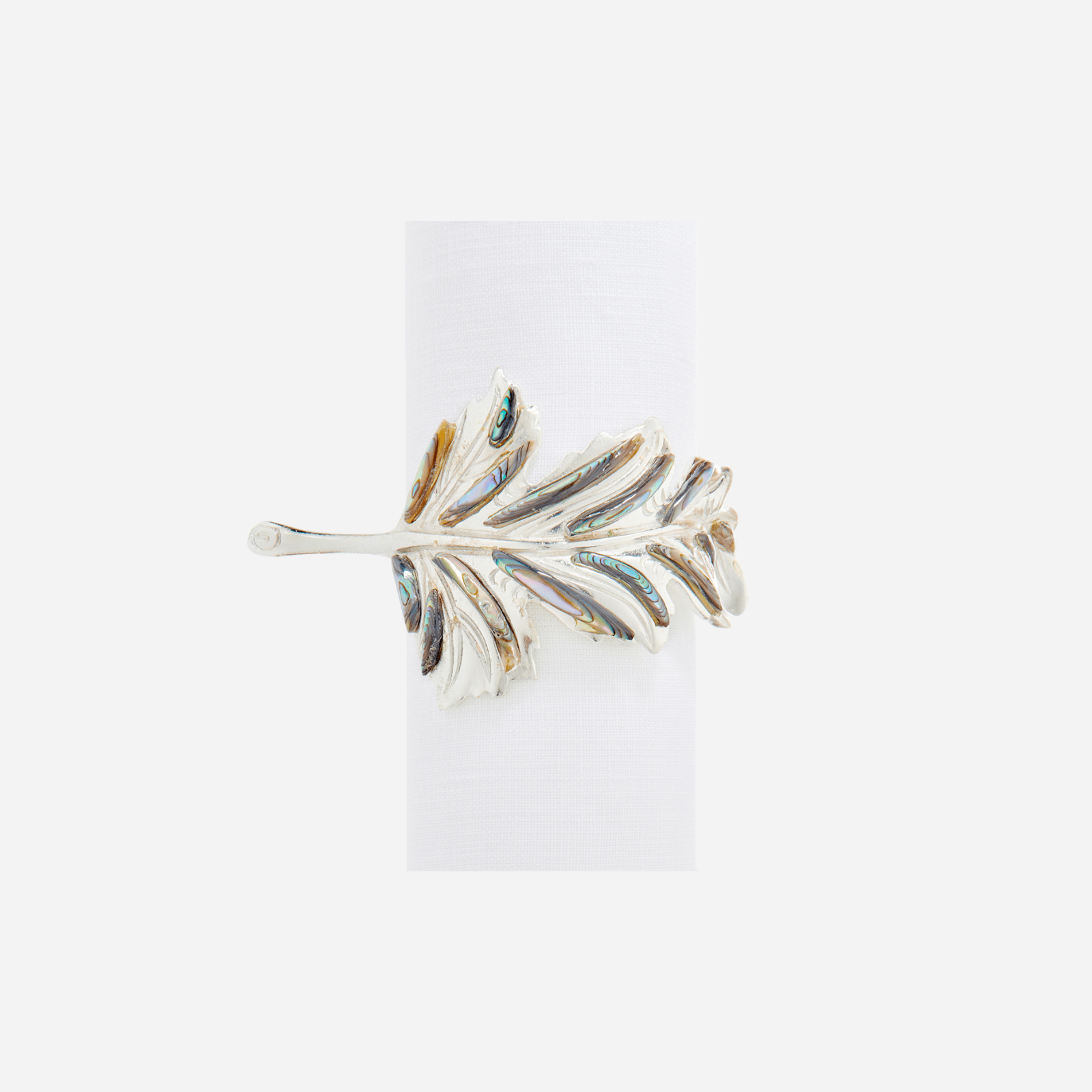 Abalone Garland Napkin Ring - Set of 4