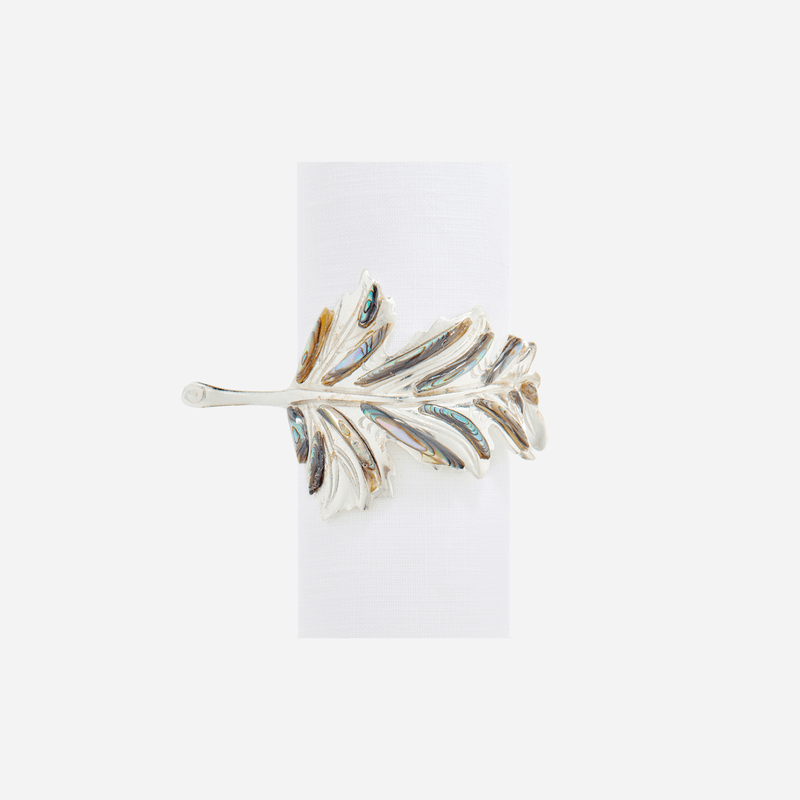 Abalone Garland Napkin Ring - Set of 4