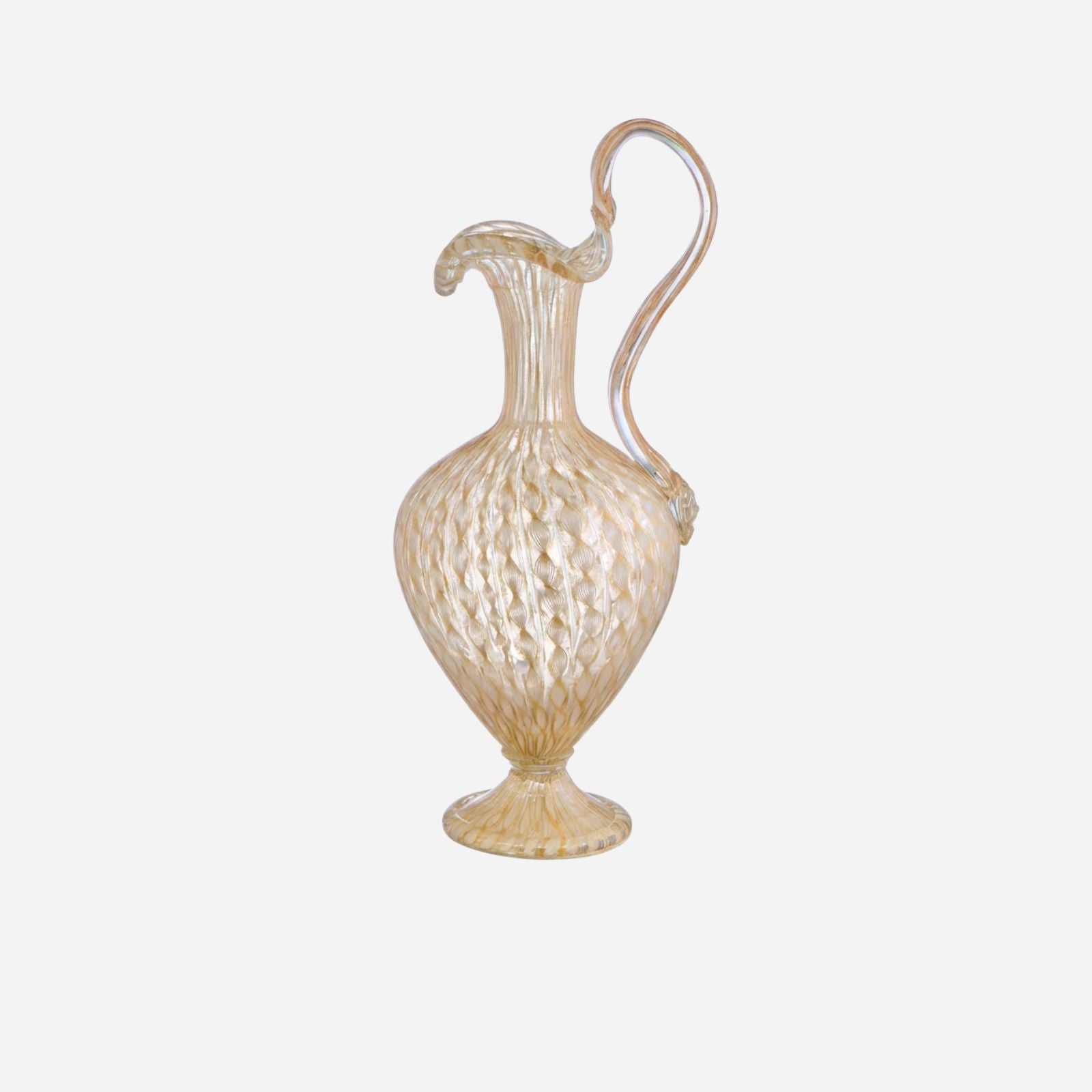 An Antique Salviati Glass Wine Jug
