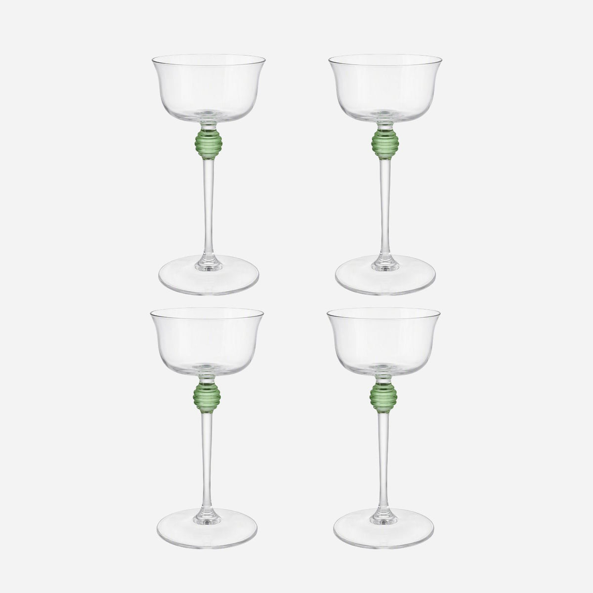 An Antique Set of 4 Spirit Glasses