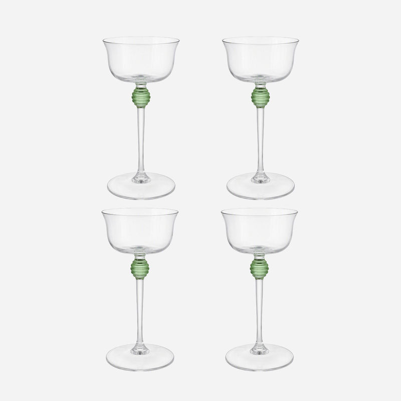 An Antique Set of 4 Spirit Glasses
