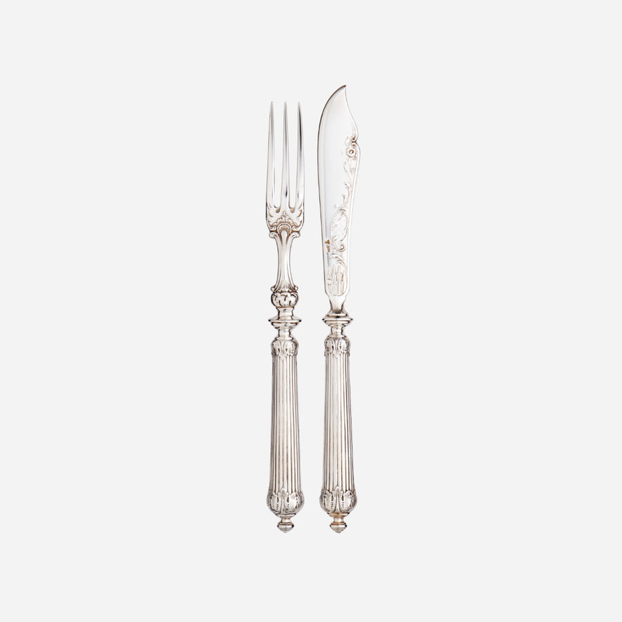 Antiques & Vintage Antique Silver Fruit Cutlery Set