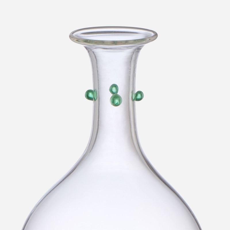 An Antique Green Bead Carafe