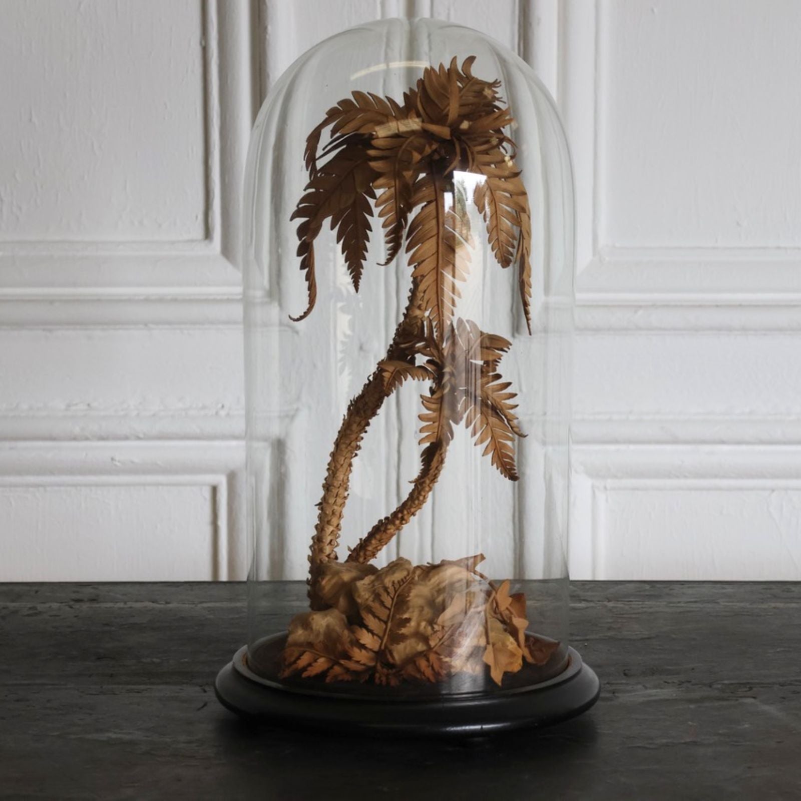 Edwardian Leather Palm Tree with Cloche