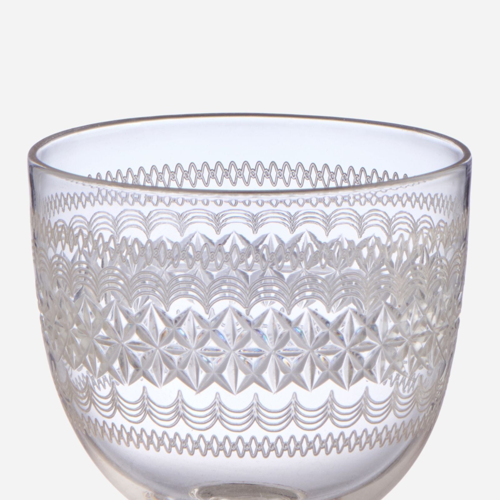 A Set of 6 Antique Engraved Port Glasses