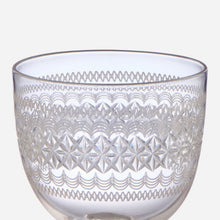 A Set of 6 Antique Engraved Port Glasses