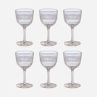 A Set of 6 Antique Engraved Port Glasses