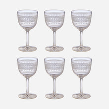 A Set of 6 Antique Engraved Port Glasses