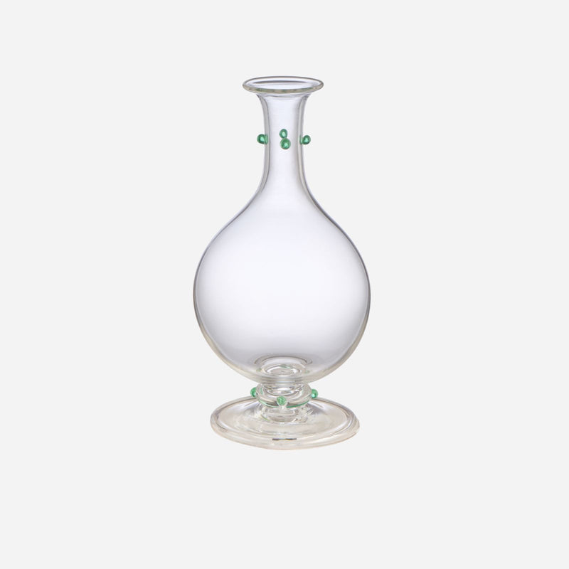 An Antique Green Bead Carafe